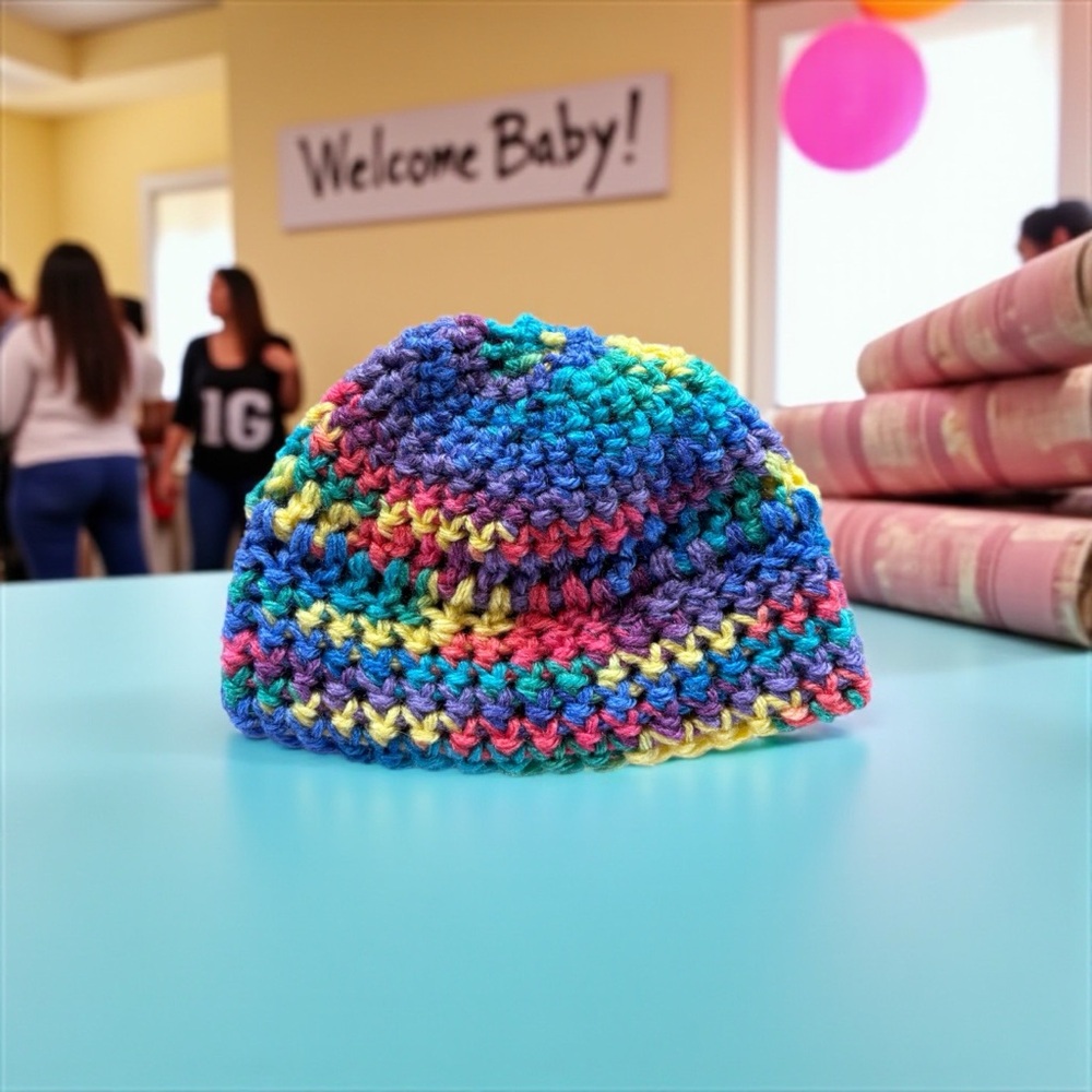 Colorful Knitted Baby Beanie